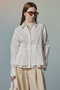 【予約販売】Tuck Pleated Peplum Shirt/タックプリーツペプラムシャツ メゾンスペシャル/MAISON SPECIAL