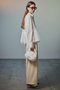 【予約販売】Tuck Pleated Peplum Shirt/タックプリーツペプラムシャツ メゾンスペシャル/MAISON SPECIAL