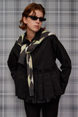 Tuck Pleated Peplum Shirt/タックプリーツペプラムシャツ