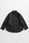 【予約販売】Faux Leather Overshirt/フェイクレザーオーバーシャツ メゾンスペシャル/MAISON SPECIAL BLK(ブラック)