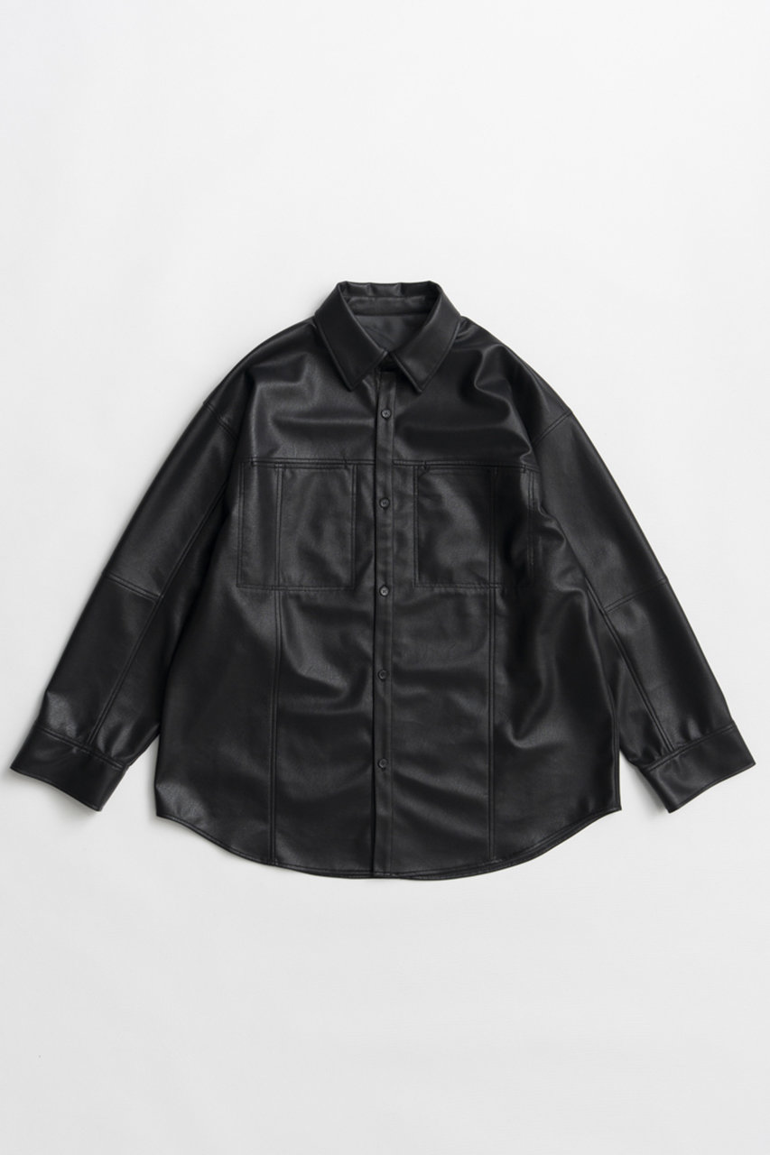 【MAISON SPECIAL】フェイクレザーオーバーチュニック MAISON SPECIAL(メゾンスペシャル)｜【予約販売】Faux Leather