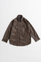 【予約販売】Faux Leather Overshirt/フェイクレザーオーバーシャツ メゾンスペシャル/MAISON SPECIAL BRN(ブラウン)