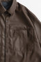 【予約販売】Faux Leather Overshirt/フェイクレザーオーバーシャツ メゾンスペシャル/MAISON SPECIAL