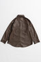 【予約販売】Faux Leather Overshirt/フェイクレザーオーバーシャツ メゾンスペシャル/MAISON SPECIAL