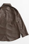 【予約販売】Faux Leather Overshirt/フェイクレザーオーバーシャツ メゾンスペシャル/MAISON SPECIAL