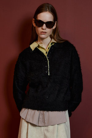 メゾンスペシャル/MAISON SPECIALの【予約販売】Layered Polo Knit/レイヤードポロニット(110300/110301)