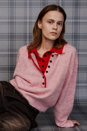メゾンスペシャル/MAISON SPECIALの【予約販売】Layered Polo Knit/レイヤードポロニット(110300/110301)