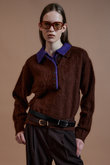 Layered Polo Knit/レイヤードポロニット