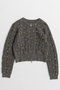 【予約販売】Cable Flower Knit Cardigan/ケーブルフラワーニットカーデ メゾンスペシャル/MAISON SPECIAL GRY(グレー)