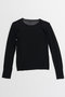 【予約販売】Shoulder Pad Sheer Knit Top/ショルダーパッドシアーニットトップ メゾンスペシャル/MAISON SPECIAL BLK(ブラック)