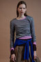【予約販売】Shoulder Pad Sheer Knit Top/ショルダーパッドシアーニットトップ メゾンスペシャル/MAISON SPECIAL