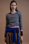【予約販売】Shoulder Pad Sheer Knit Top/ショルダーパッドシアーニットトップ メゾンスペシャル/MAISON SPECIAL