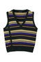 Multi-Border Knit Vest/マルチボーダーニットベスト メゾンスペシャル/MAISON SPECIAL GRN(グリーン)