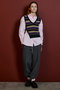 Multi-Border Knit Vest/マルチボーダーニットベスト メゾンスペシャル/MAISON SPECIAL
