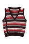 Multi-Border Knit Vest/マルチボーダーニットベスト メゾンスペシャル/MAISON SPECIAL RED(レッド)