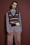 Multi-Border Knit Vest/マルチボーダーニットベスト メゾンスペシャル/MAISON SPECIAL