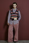 Multi-Border Knit Vest/マルチボーダーニットベスト メゾンスペシャル/MAISON SPECIAL
