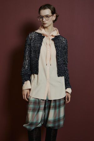 メゾンスペシャル/MAISON SPECIALの【予約販売】Mesh Slub Compact Cardigan/メッシュスラブコンパクトカーディガン(110300/110303)