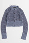 【予約販売】Mesh Slub Compact Cardigan/メッシュスラブコンパクトカーディガン メゾンスペシャル/MAISON SPECIAL BLU(ブルー)