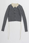 【予約販売】Layered Shirt Knit/レイヤードシャツニット メゾンスペシャル/MAISON SPECIAL GRY(グレー)