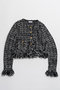 【予約販売】Fringe Tweed Knit Cardigan/フリンジツイードニットカーディガン メゾンスペシャル/MAISON SPECIAL