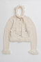 【予約販売】Fringe Tweed Knit Cardigan/フリンジツイードニットカーディガン メゾンスペシャル/MAISON SPECIAL WHT(ホワイト)