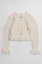 【予約販売】Fringe Tweed Knit Cardigan/フリンジツイードニットカーディガン メゾンスペシャル/MAISON SPECIAL