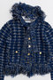 【予約販売】Fringe Tweed Knit Cardigan/フリンジツイードニットカーディガン メゾンスペシャル/MAISON SPECIAL