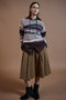 【予約販売】Multi-Border Sheer Knit/マルチボーダーシアーニット メゾンスペシャル/MAISON SPECIAL
