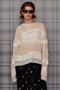 【予約販売】Multi-Border Sheer Knit/マルチボーダーシアーニット メゾンスペシャル/MAISON SPECIAL