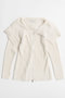 【予約販売】Big Collar Cardigan/ビッグカラーカーディガン メゾンスペシャル/MAISON SPECIAL WHT(ホワイト)