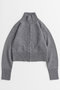 【予約販売】Raccoon Blend Stand Collar Cardigan/ラクーンブレンドスタンドカラーカーディガン メゾンスペシャル/MAISON SPECIAL GRY(グレー)