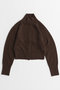 【予約販売】Raccoon Blend Stand Collar Cardigan/ラクーンブレンドスタンドカラーカーディガン メゾンスペシャル/MAISON SPECIAL BRN(ブラウン)