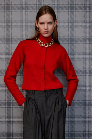 メゾンスペシャル/MAISON SPECIALの【予約販売】Raccoon Blend Stand Collar Cardigan/ラクーンブレンドスタンドカラーカーディガン(110300/110303)