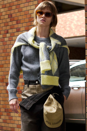 メゾンスペシャル/MAISON SPECIALの【予約販売】Raccoon Blend 2-Way Front Button Pullover/ラクーンブレンド2WAYフロントボタンPO(110300/110301)