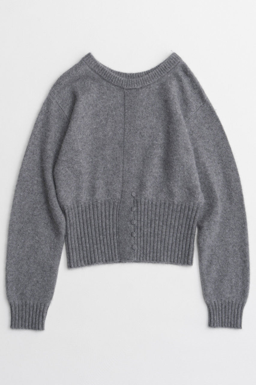 メゾンスペシャル/MAISON SPECIALの【予約販売】Raccoon Blend 2-Way Front Button Pullover/ラクーンブレンド2WAYフロントボタンPO(GRY(グレー)/21262365802)