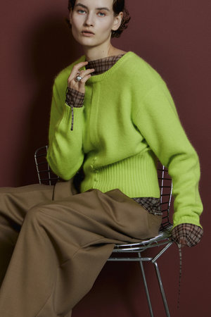 メゾンスペシャル/MAISON SPECIALの【予約販売】Raccoon Blend 2-Way Front Button Pullover/ラクーンブレンド2WAYフロントボタンPO(110300/110301)