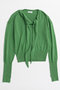 【予約販売】Scarf Knit Top/マフラーニットトップ メゾンスペシャル/MAISON SPECIAL GRN(グリーン)