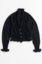 【予約販売】V-Neck Frill Cardigan/Vネックフリルカーデ メゾンスペシャル/MAISON SPECIAL BLK(ブラック)
