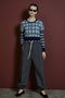 Layered Check-Like Knit/レイヤードチェックライクニット メゾンスペシャル/MAISON SPECIAL