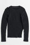 【予約販売】Wide Slit Knit Top/ワイドスリットニットトップス メゾンスペシャル/MAISON SPECIAL BLK(ブラック)