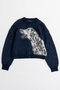 【予約販売】Dalmatian Knit Cardigan/ダルメシアンニットカーデ メゾンスペシャル/MAISON SPECIAL NVY(ネイビー)