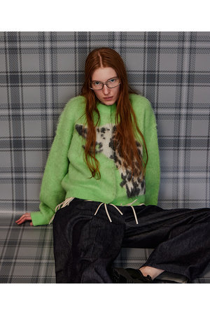 メゾンスペシャル/MAISON SPECIALの【予約販売】Dalmatian Knit Cardigan/ダルメシアンニットカーデ(110300/110303)