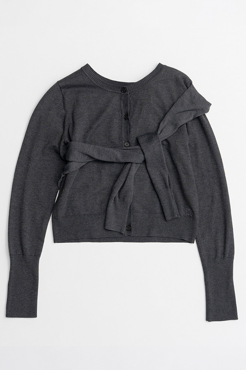 メゾンスペシャル/MAISON SPECIALの【予約販売】Multi-Way Knit Cardigan/マルチウェイニットカーディガン(C.GRY(チャコールグレー)/21262366004)