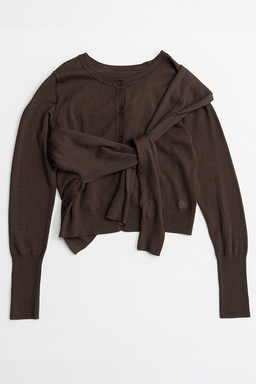 メゾンスペシャル/MAISON SPECIALの【予約販売】Multi-Way Knit Cardigan/マルチウェイニットカーディガン(BRN(ブラウン)/21262366004)