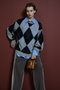 【予約販売】Oversized Argyle Knit/オーバーアーガイルニット メゾンスペシャル/MAISON SPECIAL
