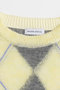 【予約販売】Oversized Argyle Knit/オーバーアーガイルニット メゾンスペシャル/MAISON SPECIAL
