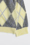 【予約販売】Oversized Argyle Knit/オーバーアーガイルニット メゾンスペシャル/MAISON SPECIAL