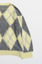 【予約販売】Oversized Argyle Knit/オーバーアーガイルニット メゾンスペシャル/MAISON SPECIAL