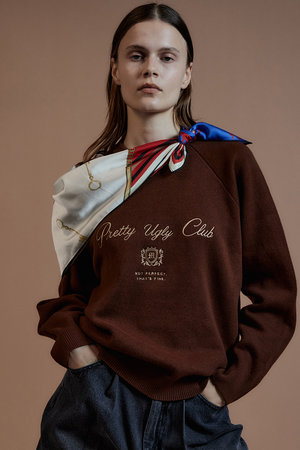 メゾンスペシャル/MAISON SPECIALの【予約販売】Pretty Ugly Club Logo Knit/Pretty Ugly Clubロゴニット(110300/110301)